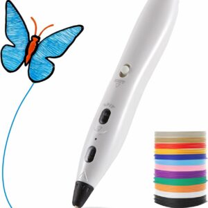 RPC200B 3D Pen Set, Includes 12 colors of PLA filament