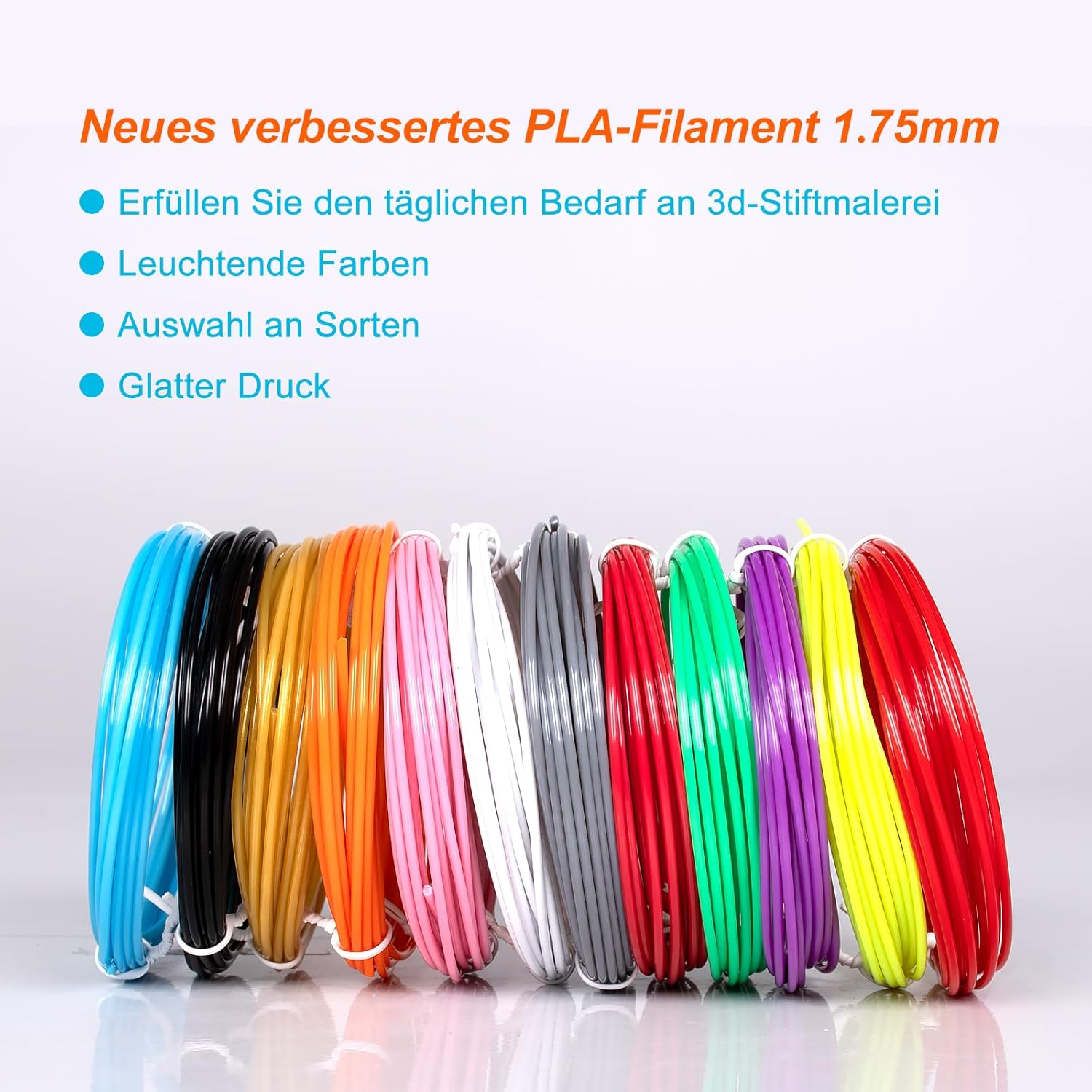 3D Pen Filament Refills 12 Colors 3D Printing Pen PLA Filament 1.75mm - Image 3