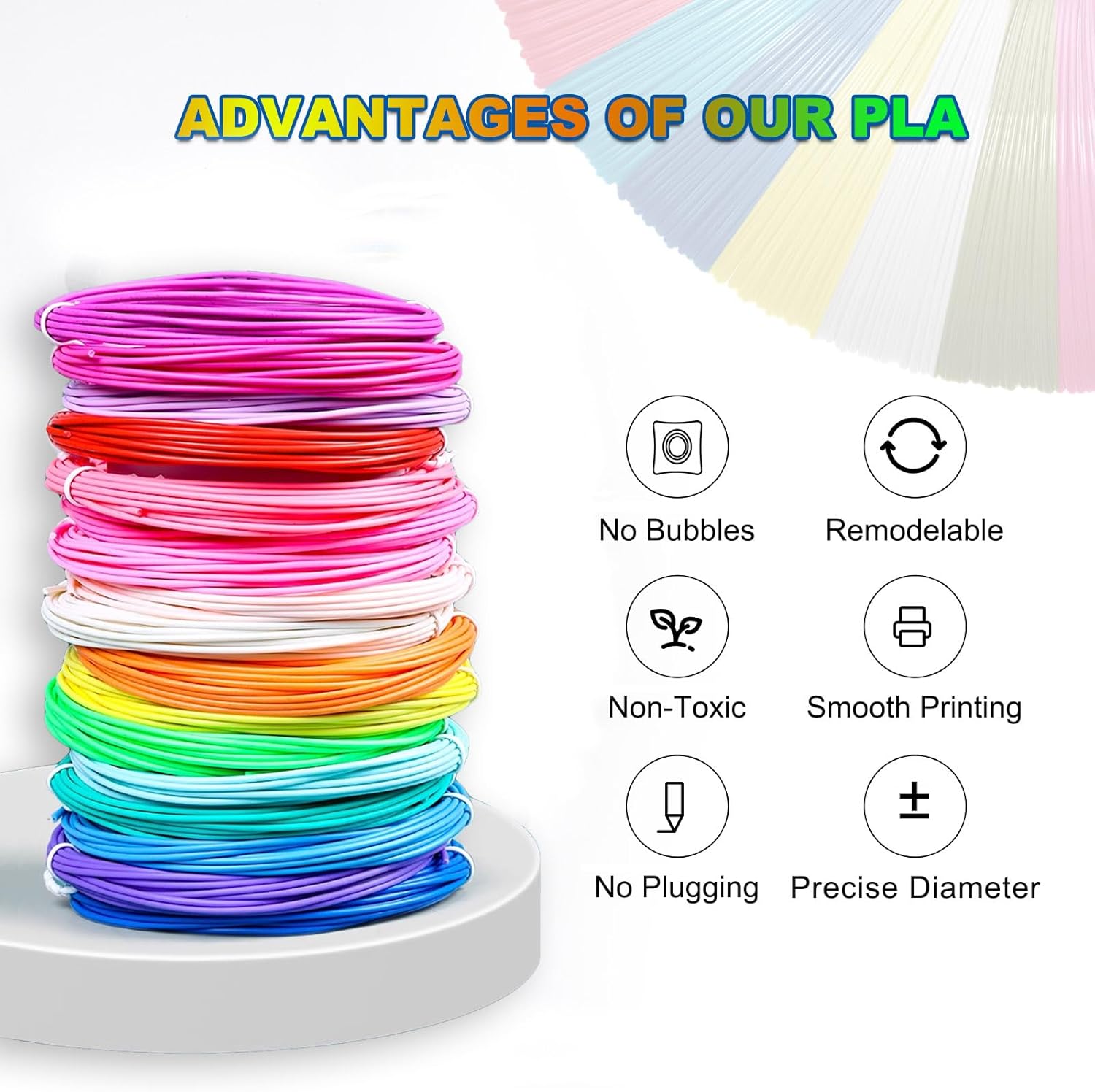 Yungden 30 Colours 3D Pen Filament Refills 1.75mm PLA - Image 4