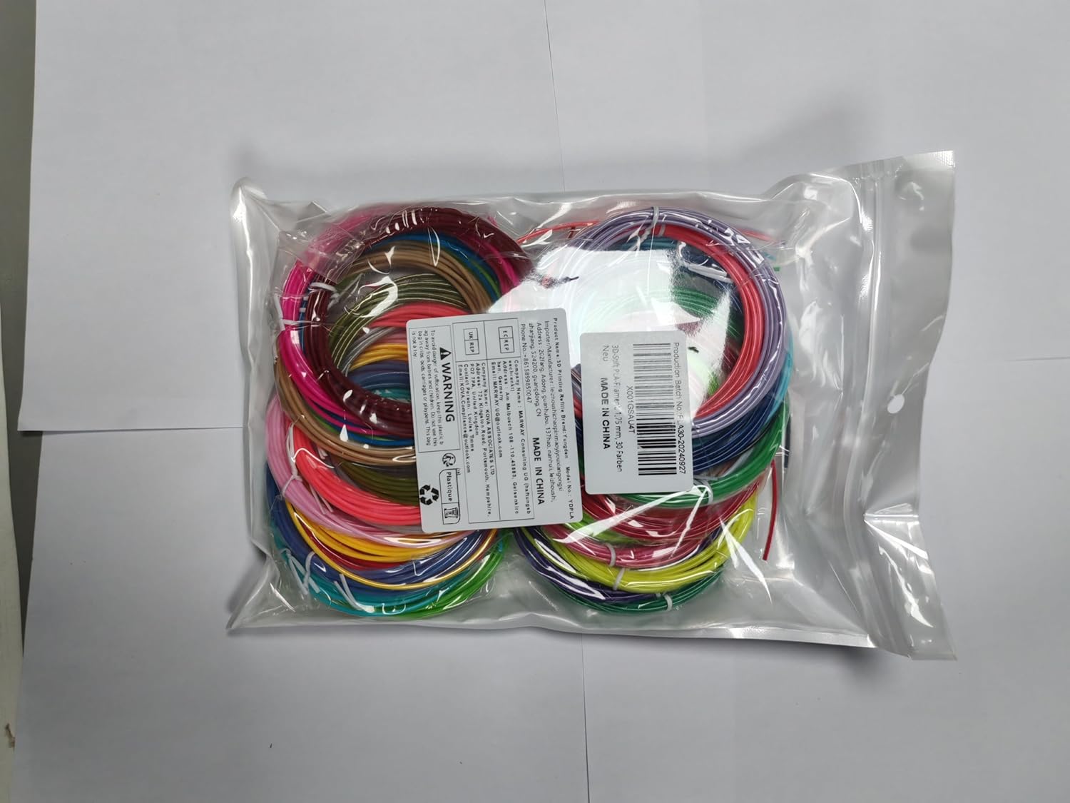 Yungden 30 Colours 3D Pen Filament Refills 1.75mm PLA - Image 2