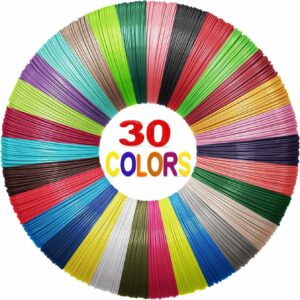Yungden 30 Colours 3D Pen Filament Refills 1.75mm PLA