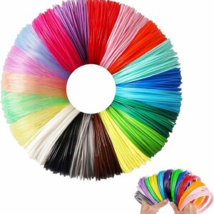 3D Pen Filament PLA, 3D Printer Pen Filament, 3D Printing Filament Refills, for Most Intelligent 3D Pen 3D Printer, Diameter 1.75 mm, 20 Colors