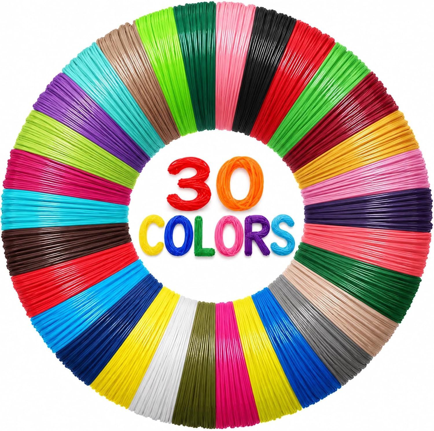 Yungden 30-Colour PLA Refills (1.75 mm)
